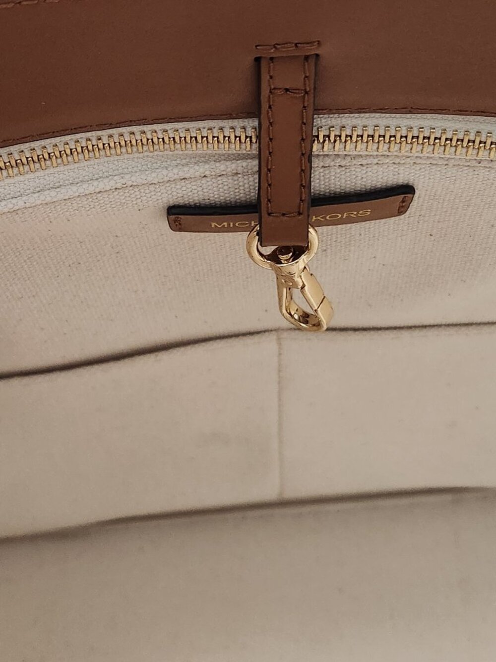 Michael Kors Brown/Beige Tote Bag - Picture 3 of 4